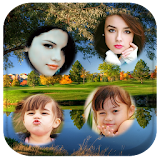 Nature photo collage frames icon