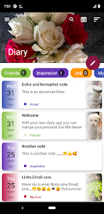 Diary app with lock