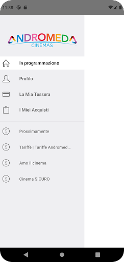 Android application Andromeda Cinemas screenshort