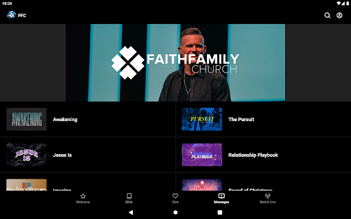 Screenshot of Faith Family Church - Baytown