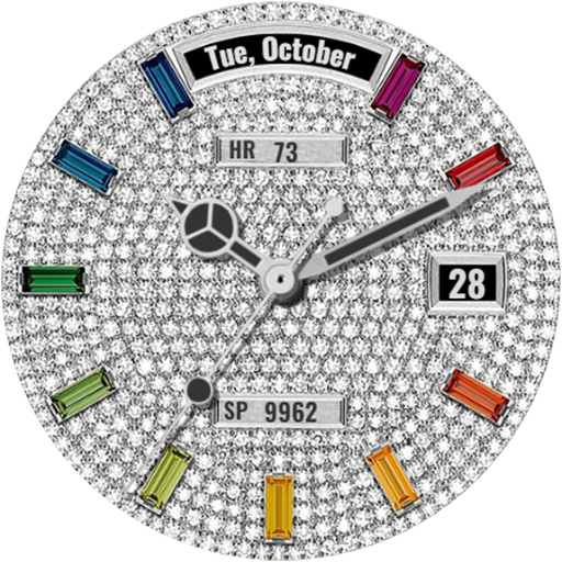 luxury diamond watch face