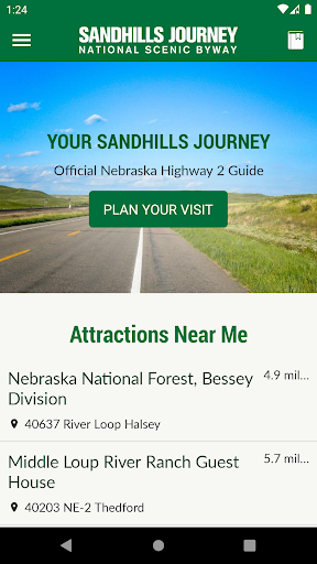 Android application Nebraska's Sandhills Journey screenshort