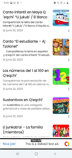 Aprendo Qeqchi Screen 2