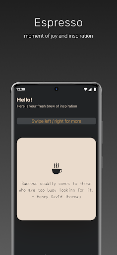 Android application Espresso Quotes & Sayings screenshort