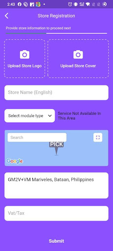 Touch and Drop Merchant Screen 3