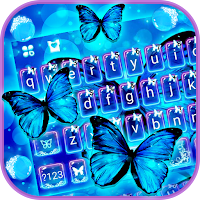 Тема для клавиатуры Delicate Neon Butterfly