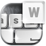 White Keyboard With Emojis icon