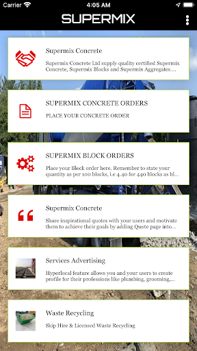 Android application Supermix App screenshort