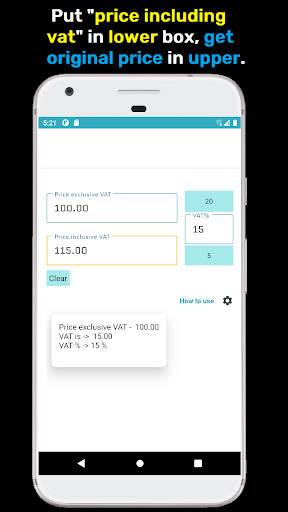 Vat Calculator - Quick Screen 2