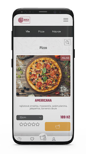 Android application Berfia Pizzeria screenshort