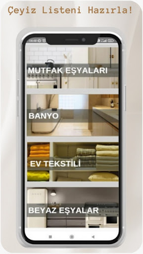 Android application Çeyiz Sepeti screenshort