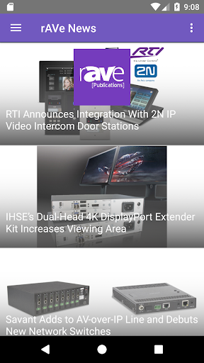 rAVe NEWS Screen 2