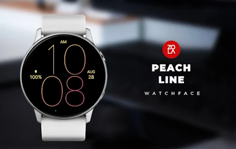 Peach Line Watch Face