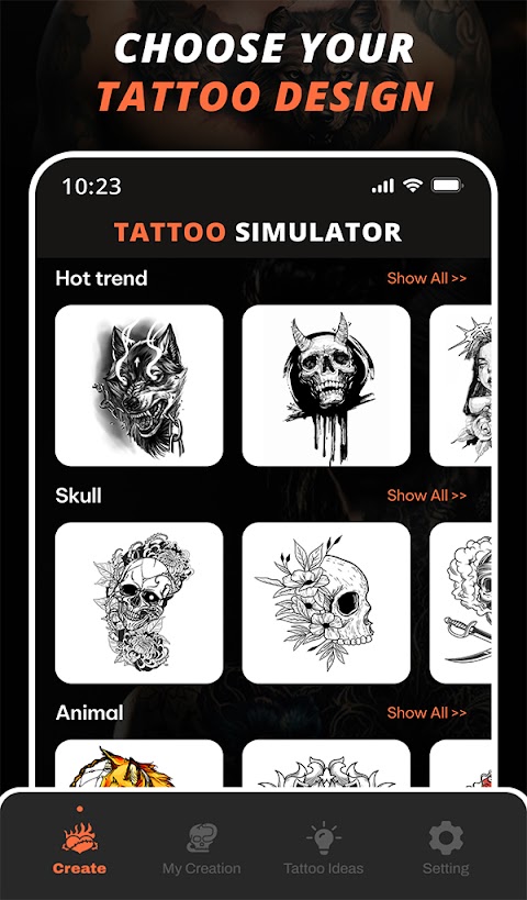 Tat Maker Tatto Simulatorのおすすめ画像1
