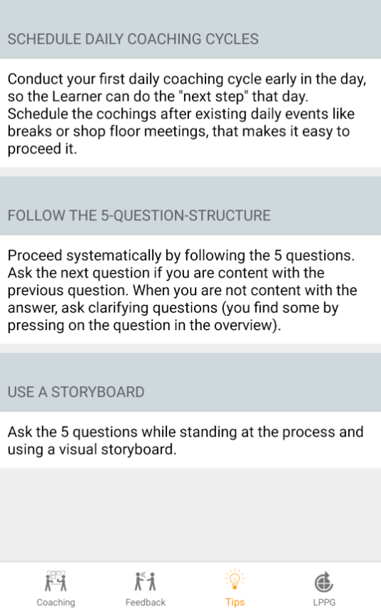 Coaching-Kata Screen 2