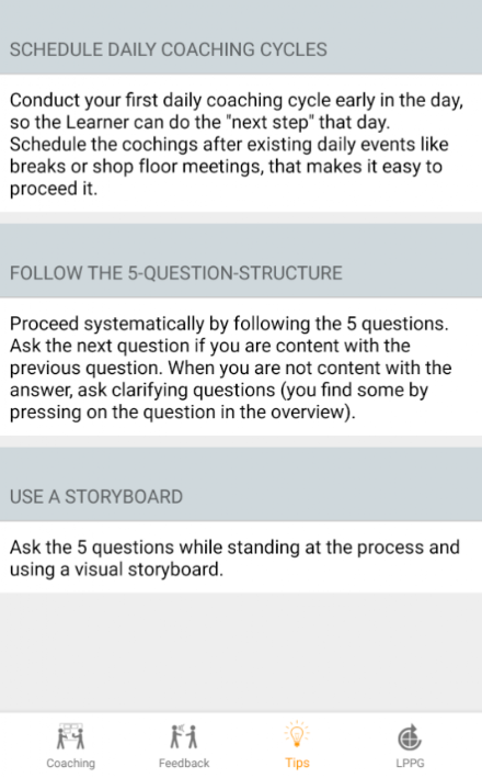 Coaching-Kata Screen 2