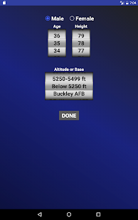 Air Force PT Test Calculator Screenshot