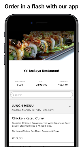 Android application Yoi Izakaya Restaurant screenshort