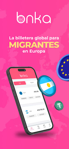 Android application bnka: your wallet in Europe screenshort