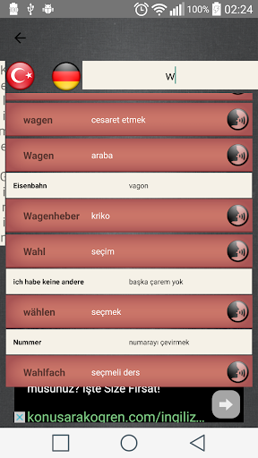 Almanca Türkçe Sözlük