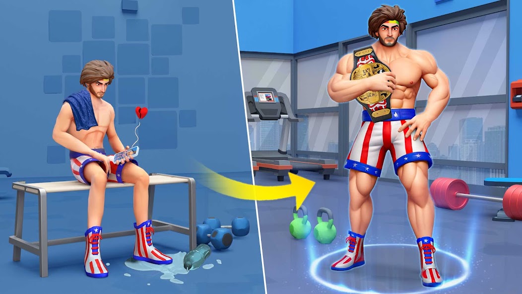 Slap & Punch:Gym Fighting Game 1.0.7 APK + Mod (Unlimited money) untuk android