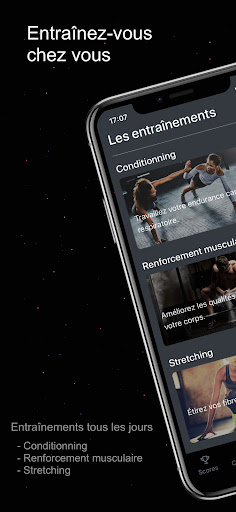 Android application HOMEWOD - Home fitness screenshort