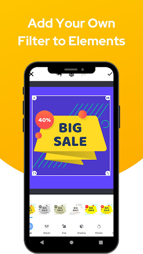 Android application Floster Flyer Poster Maker screenshort