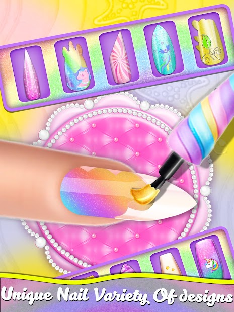 Screenshot 4 Salón de uñas Manicure- Unicorn Fashion Game android