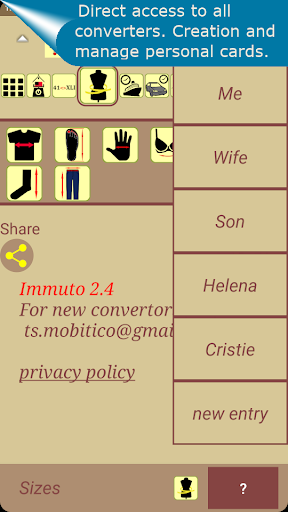 Android application Immuto - universal converter screenshort