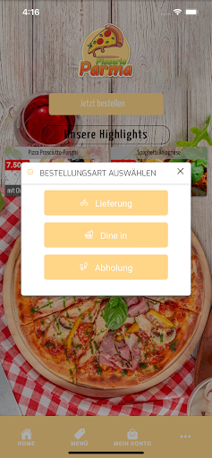 Pizzeria Parma Screen 2