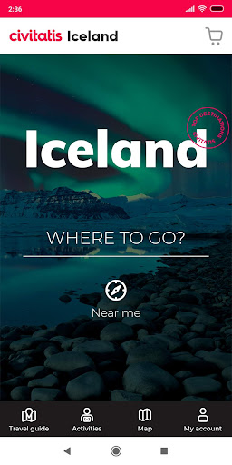 Android application Iceland Guide by Civitatis screenshort