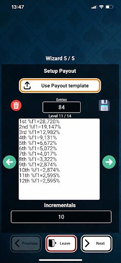Bullets Poker Clock Screen 3