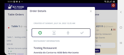 EzFood Kitchen Screen 2
