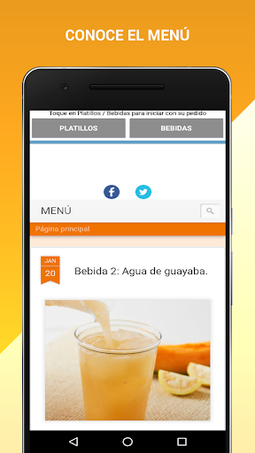 COMI (Pedidos de comida) Screen 2