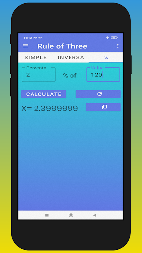Rule of Three Calculator R3 Screen 2