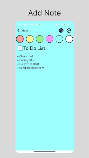 My Notes Screen 2