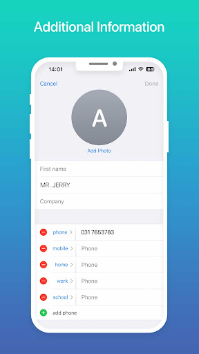 Screenshot of Contacts Phone: Simple & Clean