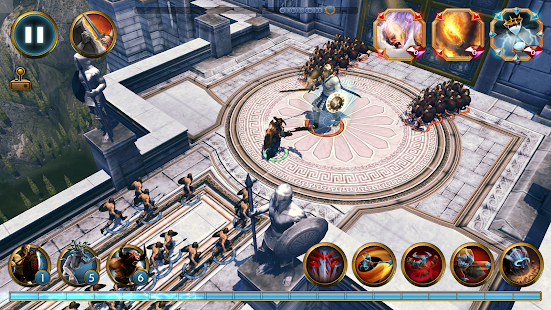 Olympus Rising: Strategiespiel Screenshot