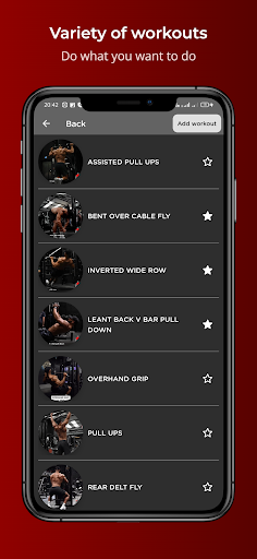 Android application No Quit GYM training & tracker screenshort