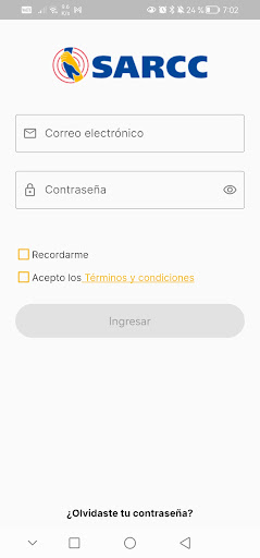 Android application SARCC App screenshort