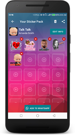 Android application Sticker Maker for WhatsApp screenshort