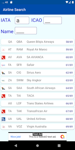 Airline Photo Viewer Screen 3