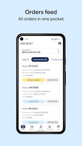Android application Proteket screenshort