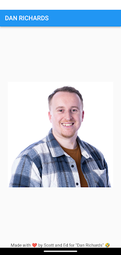 Android application Dan Richards screenshort