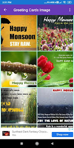 Captura de Pantalla 1 Happy Monsoon: Greeting, Photo android