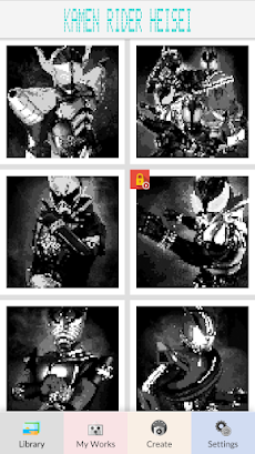 Kamen Rider Heisei Pixel Artのおすすめ画像4