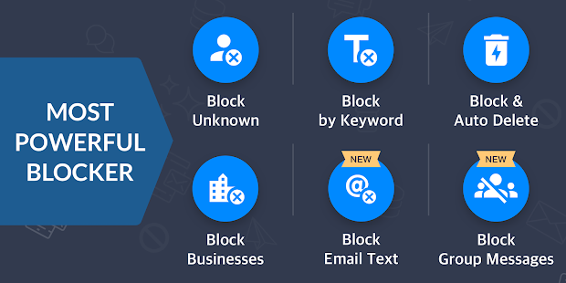 Spam blocker for android - Key Screenshot