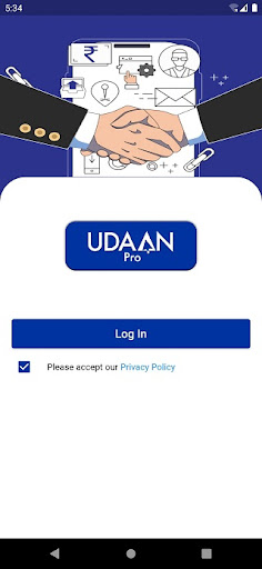 Android application Udaan PRO screenshort