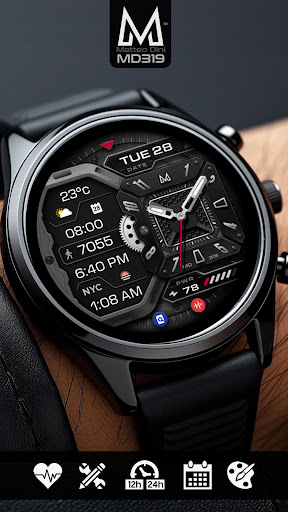 MD319 Hybrid watch face Screen 2
