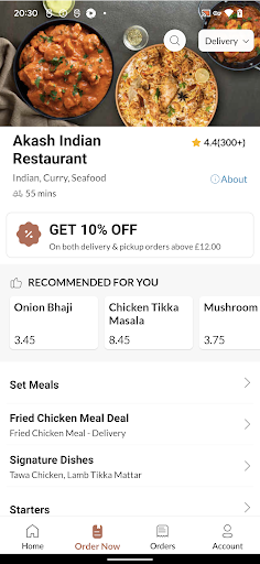 Akash Indian Restaurant Screen 3
